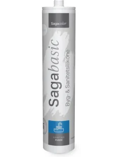 SagaBasic Byg- og sanitetssilikone 300 ml - Klar