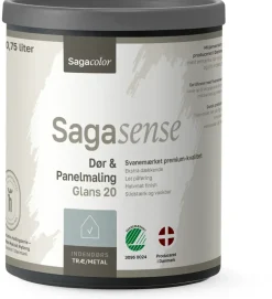 Sagasense Dør & Panel 20 - Hvid 0,75 liter