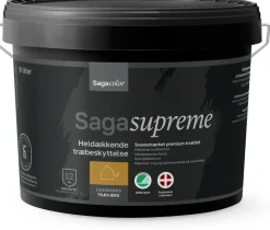 Sagasupreme Heldækkende Træbeskyttelse - Hvid 9 liter
