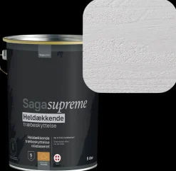 SagaSupreme Heldækkende Træbeskyttelse 5 liter - Stengrå