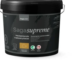 Sagasupreme Heldækkende Træbeskyttelse - Svenskrød 5 liter