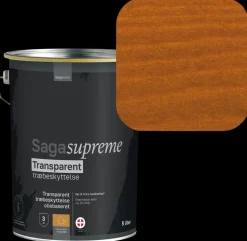 SagaSupreme Transparent Træbeskyttelse 5 liter - Mahogni