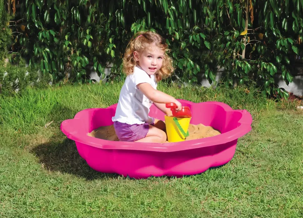 Sandkasse og badebassin plast - pink