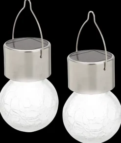 Sartano Solcellelampe Glaskugler Ø6 cm 2-pak