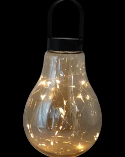 Sartano Solcellelampe Khaya glaspære H. 20 cm