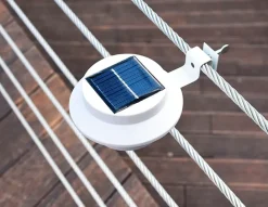 Sartano Solcellelampe til hegn Gaius 3-pak