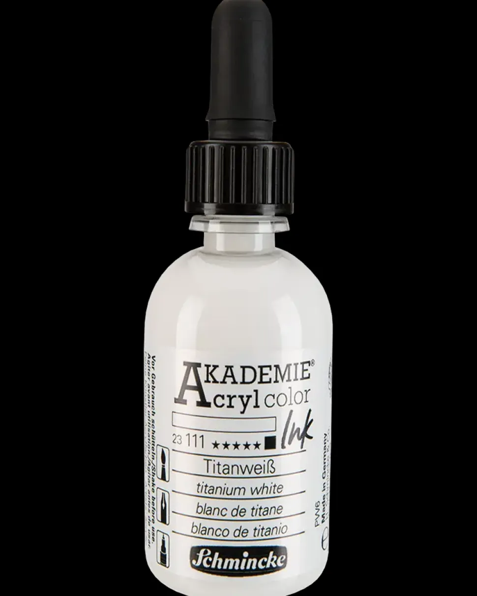 Schmincke Akryl Ink 50 ml - titaniumhvid