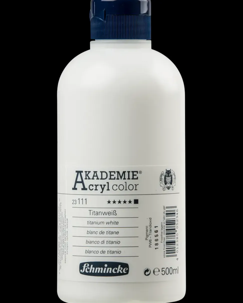 Schmincke Akrylfarve 500 ml Titanium white
