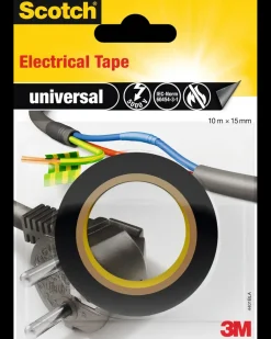 Scotch® Isoleringstape Tape 10 meter x 15 mm - Sort