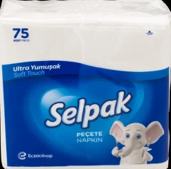 Selpak Servietter hvid 75 stk.