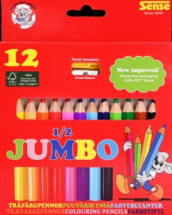 Sense Farveblyanter 1/2 jumbo 12 stk.