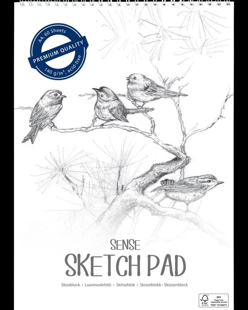 Sense Skitseblok A4