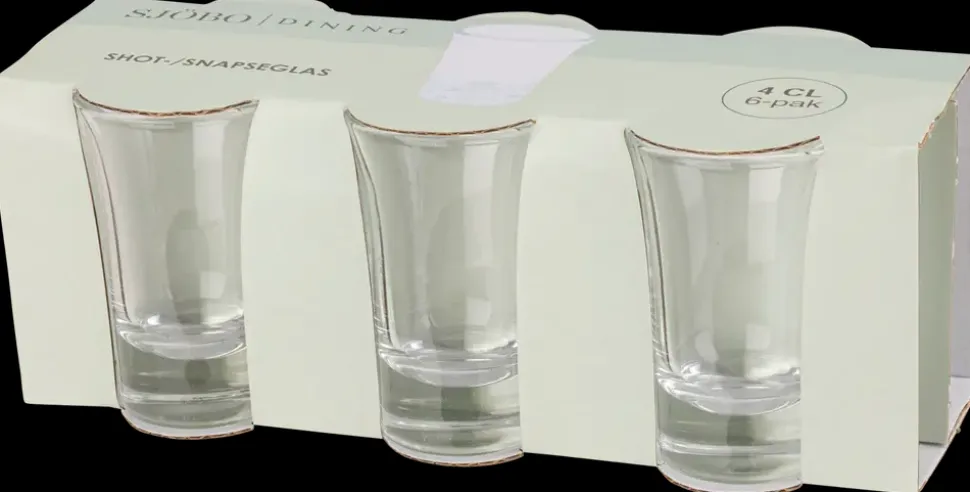 Shots- og snapseglas 4 cl 6-pak