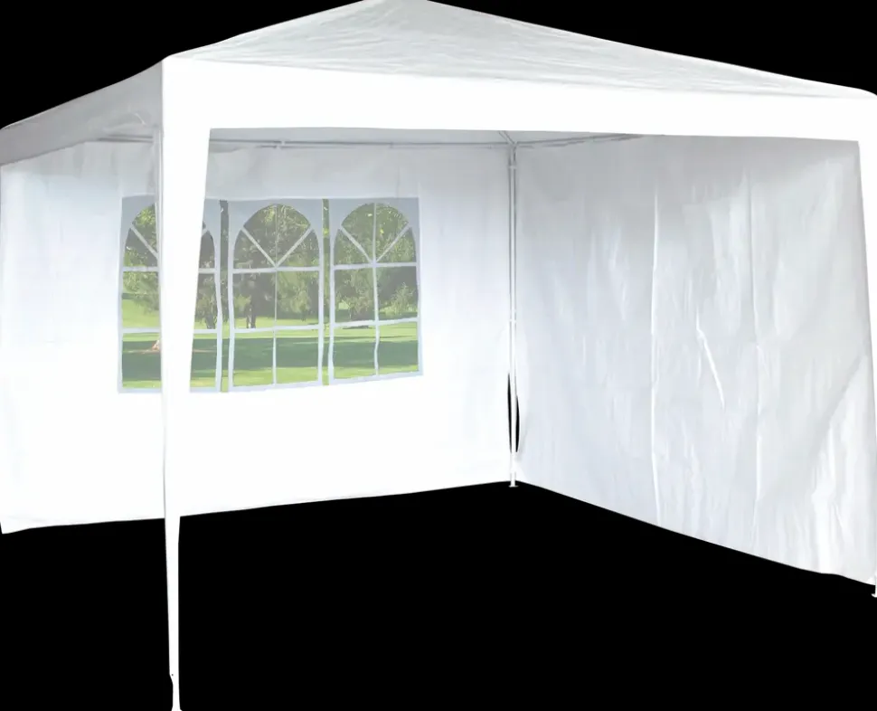 Sidevæg pavillon 2-pak hvid