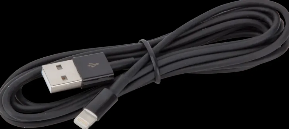 SINOX Lightningkabel 2 meter - sort