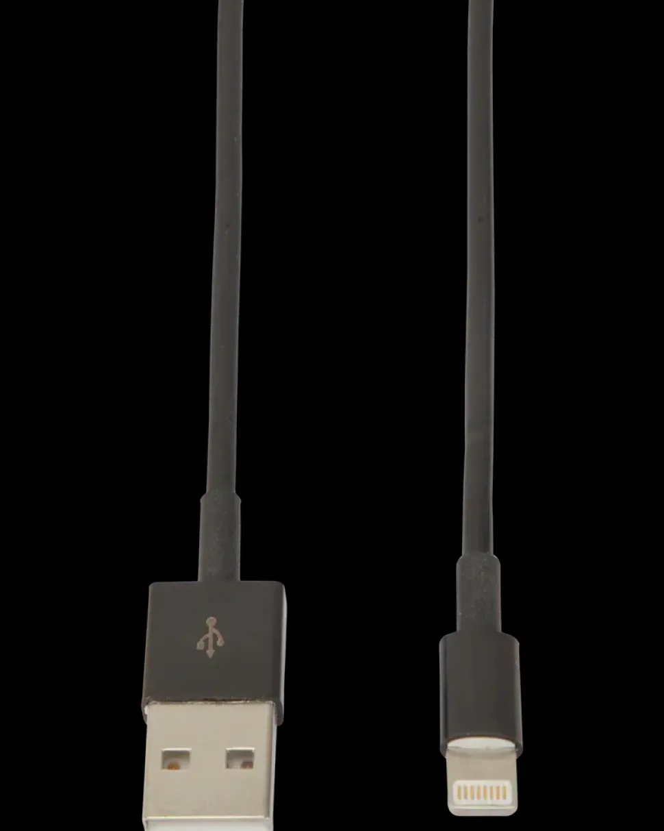 SINOX Lightningkabel 2 meter - sort