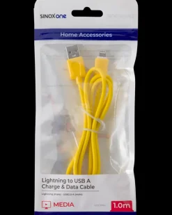 SINOX Lightningkabel 1 meter - gul