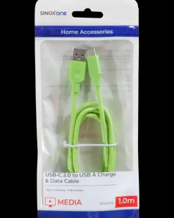 SINOX USB-C kabel 1 meter - grøn