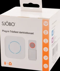 SJÖBO Dørklokke trådløs plug-in med lys