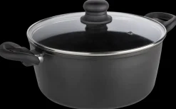 SJÖBO Gryde med låg 5,1 L - Stål look