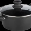 SJÖBO Gryde med låg 3,1 L - Stål look