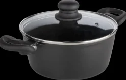 SJÖBO Gryde med låg 3,1 L - Stål look