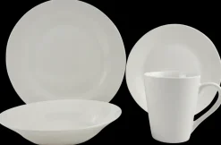 SJÖBO Service porcelæn 24 dele - hvid