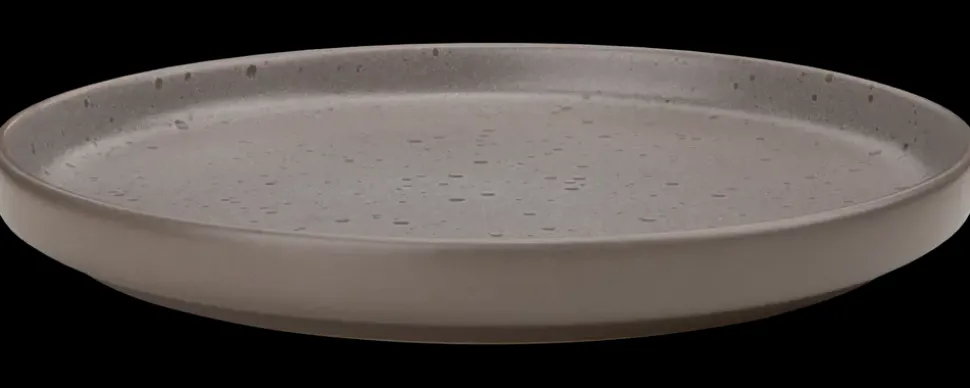 SJÖBO Tallerken stentøj Ø20 cm - brun