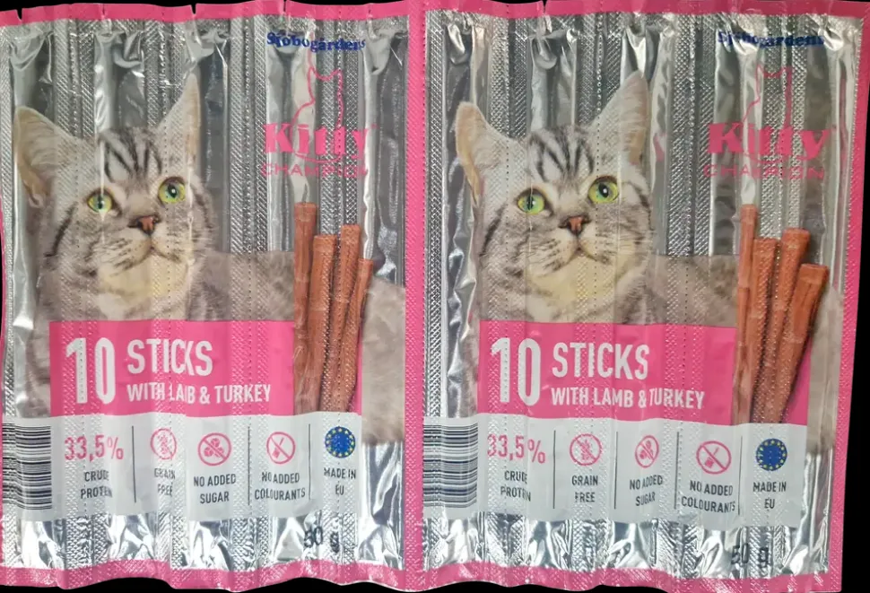 Sjöbogårdens Kattesnack lam & kalkun 10-pak