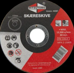 Skæreskive Ø115 x 1 mm
