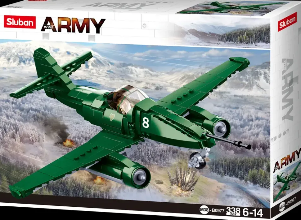 Sluban Army Fighter Aircraft M38-B0977 - 338 dele