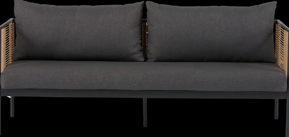 Sofasæt NANA 4 dele - Sort/grå