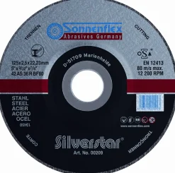 Sonnenflex Skæreskive Ø125 x 2,5 mm 10 stk.
