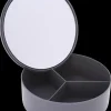 Spejl med organizer Ø14 cm - assorterede farver