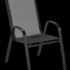 Stabelstol sort textiline