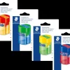 Staedtler Blyantspidser med beholder plast - Ass.