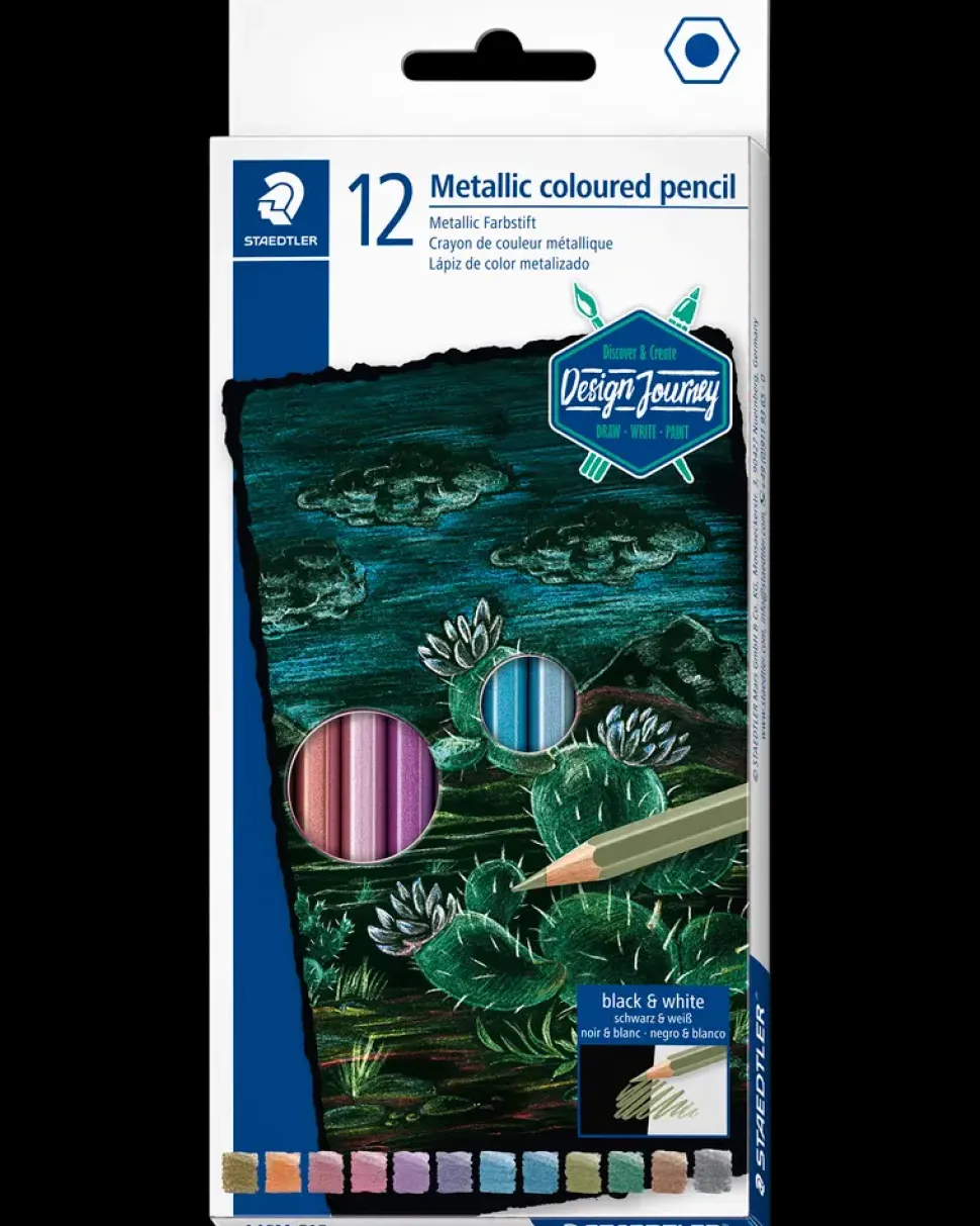Staedtler Design Journey Farveblyant metal. 12-pak