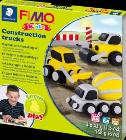 Staedtler FIMO kids Modellervoks construct. trucks