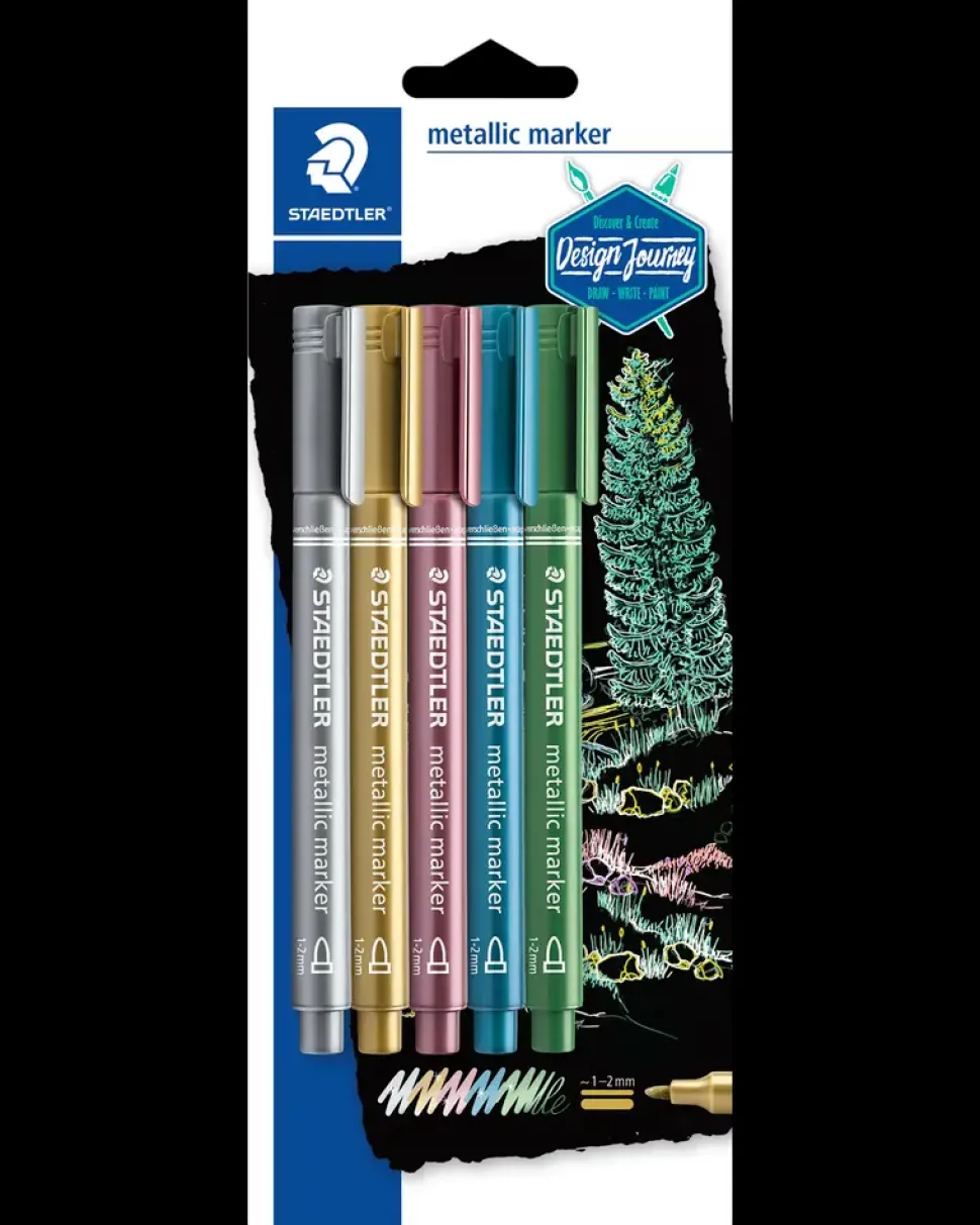 Staedtler Pen metallic 5-pak