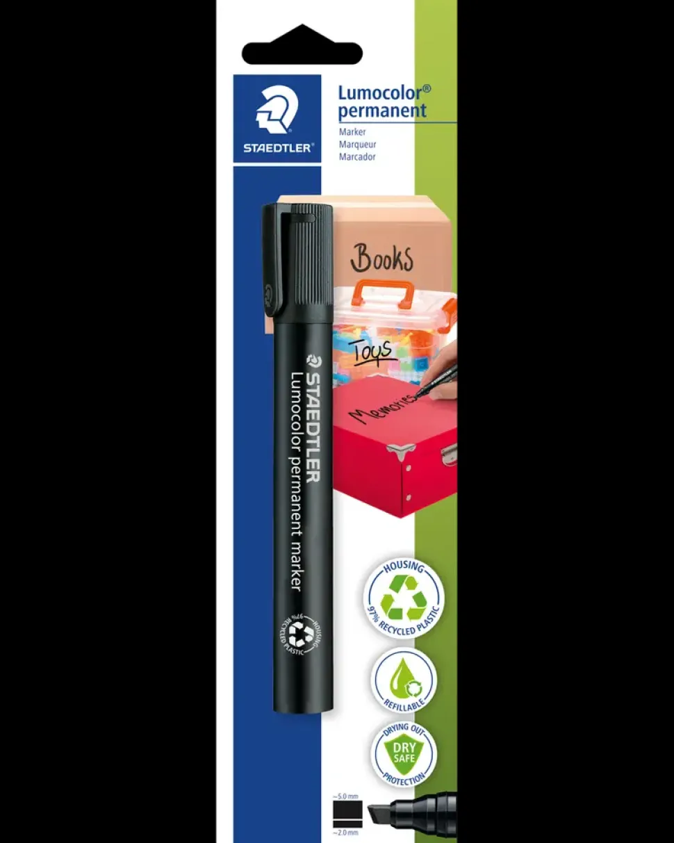 Staedtler Permanent pen Lumocolor 2-5 mm - sort