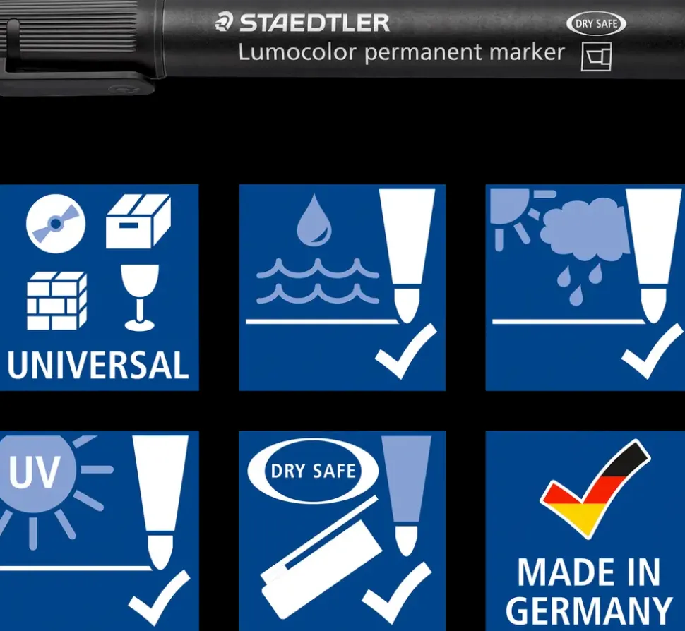 Staedtler Permanent pen Lumocolor 2-5 mm - sort