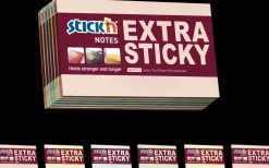 Sticky notes 76x127 mm 6 blokke - pastel farver