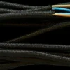 Stofledning 3 m - sort
