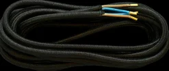 Stofledning 3 m - sort