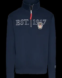 Sweatshirt Half-zip Navy