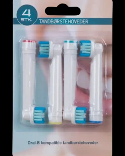 Tandbørstehoved 4-pak