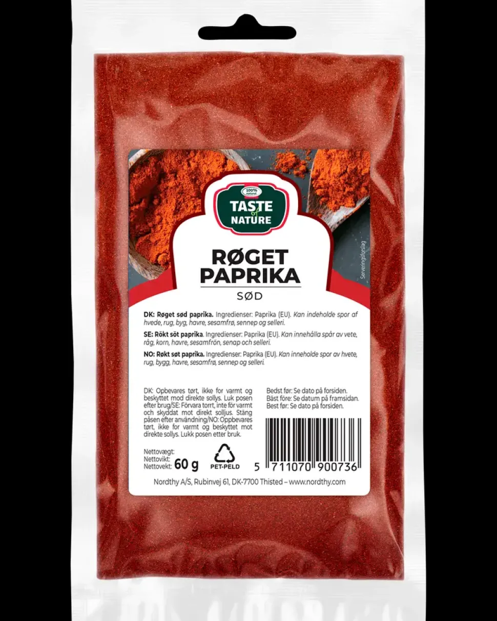 Taste of Nature – Røget Paprika Sød 60 g
