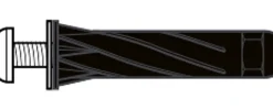 Tillex Plugs pan 5 x 90 mm - sort 25-pak