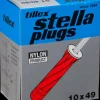 Tillex Plugs pan 5 x 80 mm - rød 25-pak