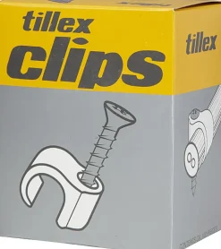 Tillex Skrueclips 10-14 mm - hvid